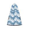 Dog Hoodie Sky Blue Hibiscus Pattern - Image 11