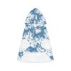 Dog Hoodie Sky Blue Hibiscus Pattern - Image 4
