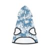 Dog Hoodie Sky Blue Hibiscus Pattern - Image 10