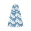 Dog Hoodie Sky Blue Hibiscus Pattern - Image 5