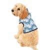 Dog Hoodie Sky Blue Hibiscus Pattern - Image 7