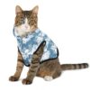 Dog Hoodie Sky Blue Hibiscus Pattern - Image 12